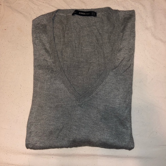 ZARA basic grey pullover S - Picture 3 of 4